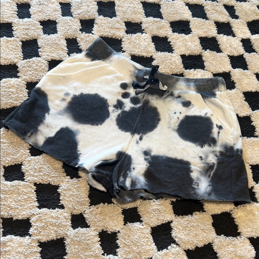 Free People Black (or grey) and White Athletic Shorts